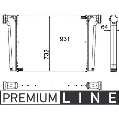 MAHLE CI 241 000P Ladeluftkühler - Luft-Luft Austausch MAHLE CI 241 000P Ladeluftkühler - Luft-Luft Austausch
