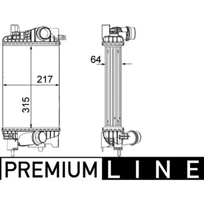 MAHLE ORIGINAL - CI 262 000P - OPEL Meriva B - Intercooler MAHLE ORIGINAL - CI 262 000P - OPEL Meriva B - Intercooler