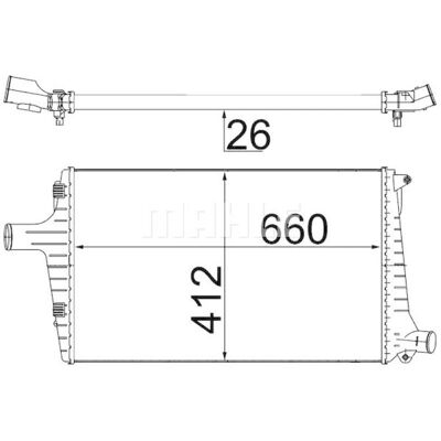 Intercooler Mahle Original CI 335 000S - Aer în aer, aer în apă, Audi: A3, A6, TT Intercooler Mahle Original CI 335 000S - Aer în aer, aer în apă, Audi: A3, A6, TT