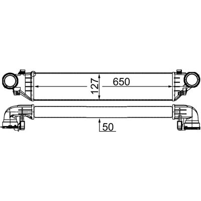Mercedes-Benz CI 343 000S Intercooler - Εξατμιστής αέρα Mercedes-Benz CI 343 000S Intercooler - Εξατμιστής αέρα