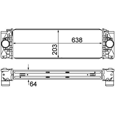 MAHLE ORIGINAL CI 369 000P Intercooler - Luft til Luft, Luft til Vand, Mercedes-Benz Sprinter MAHLE ORIGINAL CI 369 000P Intercooler - Luft til Luft, Luft til Vand, Mercedes-Benz Sprinter