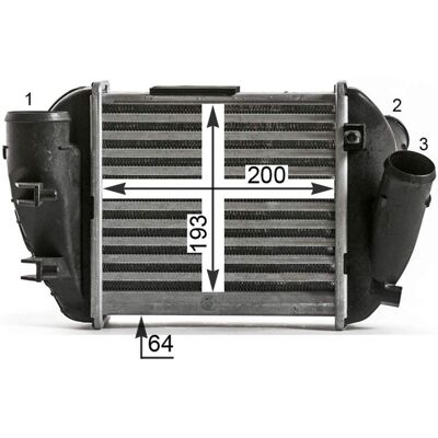 MAHLE ORIGINAL CI 430 000P Intercooler - Luft-Luft, Vann-Luft - AUDI A4 B6 B7 MAHLE ORIGINAL CI 430 000P Intercooler - Luft-Luft, Vann-Luft - AUDI A4 B6 B7