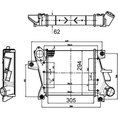 Răcitor aer comprimat MAHLE CI 507 000S - Nissan X-Trail Răcitor aer comprimat MAHLE CI 507 000S - Nissan X-Trail