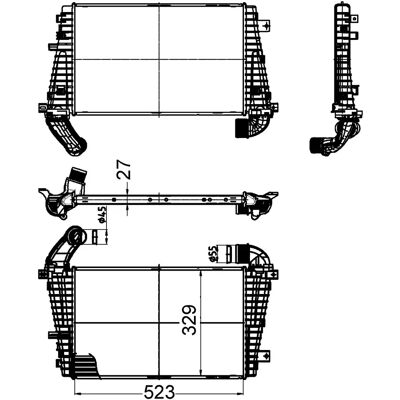 Διασταύρωση MAHLE Original CI 511 000S - Αέρας σε Αέρα, Αέρας σε Νερό - Για Opel Astra H GTC 3/5 πόρτες Διασταύρωση MAHLE Original CI 511 000S - Αέρας σε Αέρα, Αέρας σε Νερό - Για Opel Astra H GTC 3/5 πόρτες