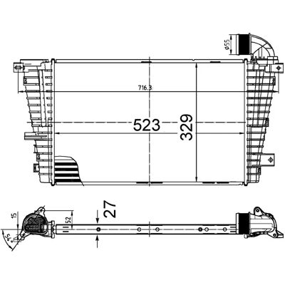 MAHLE ORIGINAL CI 513 000S Intercooler - Luft-Luft, Vann-Luft, Opel Astra H GTC, 3/5 dører MAHLE ORIGINAL CI 513 000S Intercooler - Luft-Luft, Vann-Luft, Opel Astra H GTC, 3/5 dører
