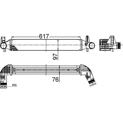 MAHLE ORIGINAL CI 516 000S Intercooler - Luft-Luft, Luft-Vann, Ibiza 4, Polo V MAHLE ORIGINAL CI 516 000S Intercooler - Luft-Luft, Luft-Vann, Ibiza 4, Polo V