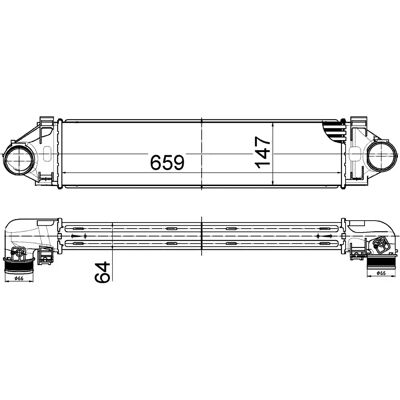 Ψύκτης intercooler MAHLE ORIGINAL CI 521 000S - Αέρας-Αέρας, Νερό-Αέρας, Volvo V60 I, XC60 I Ψύκτης intercooler MAHLE ORIGINAL CI 521 000S - Αέρας-Αέρας, Νερό-Αέρας, Volvo V60 I, XC60 I