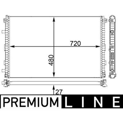 Mahle CIR 24 000P Intercooler - Lågtemperaturradiator Mahle CIR 24 000P Intercooler - Lågtemperaturradiator