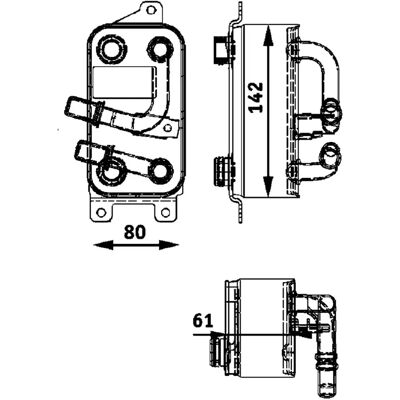 MAHLE Ψυγείο λαδιού BMW - Series 5, 6, 7 - Ψυγείο για αυτόματο κιβώτιο MAHLE Ψυγείο λαδιού BMW - Series 5, 6, 7 - Ψυγείο για αυτόματο κιβώτιο