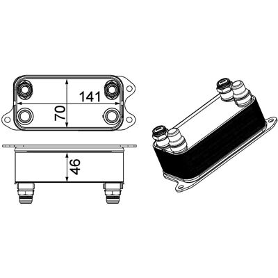 MAHLE ORIGINAL CLC 227 000P automatisk girkasseoljekjøler - Automatisk girkasseoljekjøler MAHLE ORIGINAL CLC 227 000P automatisk girkasseoljekjøler - Automatisk girkasseoljekjøler