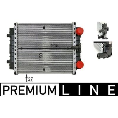 MAHLE ORIGINAL CR 80 000P - Motor kjøleradiator MAHLE ORIGINAL CR 80 000P - Motor kjøleradiator