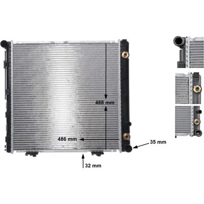 MAHLE CR 291 000S Moottorin jäähdytin - Mercedes W124 MAHLE CR 291 000S Moottorin jäähdytin - Mercedes W124