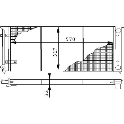 Radiator de răcire apă MAHLE CR 414 000S pentru VW Golf Jetta - Radiator Radiator de răcire apă MAHLE CR 414 000S pentru VW Golf Jetta - Radiator