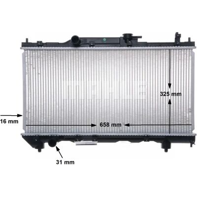 MAHLE CR 543 000S jäähdytin - Toyota jäähdytinjärjestelmä MAHLE CR 543 000S jäähdytin - Toyota jäähdytinjärjestelmä