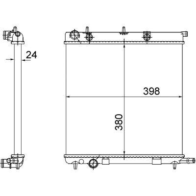 MAHLE CR 556 002S - Jäähdytin MAHLE CR 556 002S - Jäähdytin