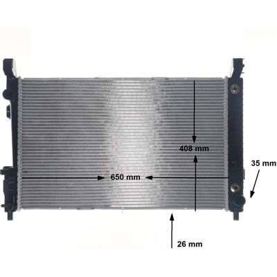 MAHLE CR 781 000S jäähdytin - Mercedes-Benz luokan A/B MAHLE CR 781 000S jäähdytin - Mercedes-Benz luokan A/B