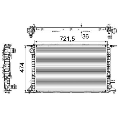 Ψυγείο Mahle Behr - 4057635090995 Ψυγείο Mahle Behr - 4057635090995