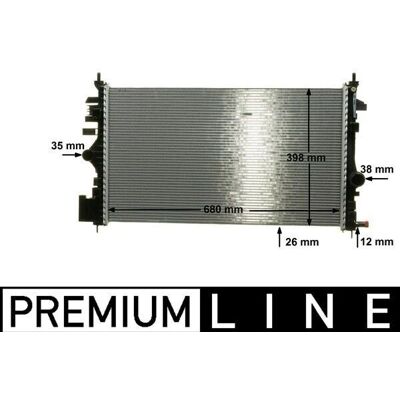 Mahle CR 1102 000P Motorkøler - Radiator Mahle CR 1102 000P Motorkøler - Radiator