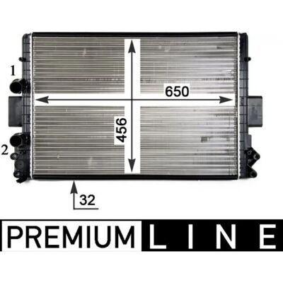 Ψύκτης κινητήρα MAHLE CR 1105 000P - Ψύξη - Μηχανικές πτερυγώσεις Ψύκτης κινητήρα MAHLE CR 1105 000P - Ψύξη - Μηχανικές πτερυγώσεις