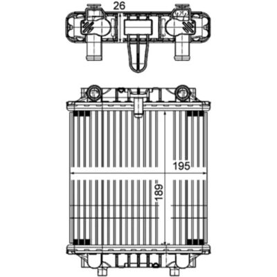 MAHLE CR 1202 000P Radiator - Motorkøling - Audi A6 C7 MAHLE CR 1202 000P Radiator - Motorkøling - Audi A6 C7