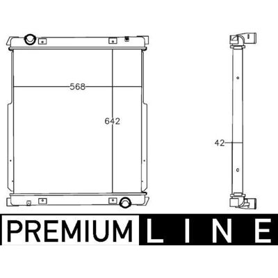 MAHLE BEHR CR 1215 000P Radiatore - Raffreddamento motore MAHLE BEHR CR 1215 000P Radiatore - Raffreddamento motore