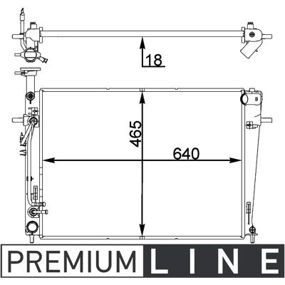 MAHLE BEHR CR 1402 000P - Kühler MAHLE BEHR CR 1402 000P - Kühler