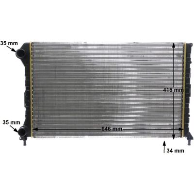 MAHLE CR 1447 000S Vesijäähdytin - Radiator MAHLE CR 1447 000S Vesijäähdytin - Radiator