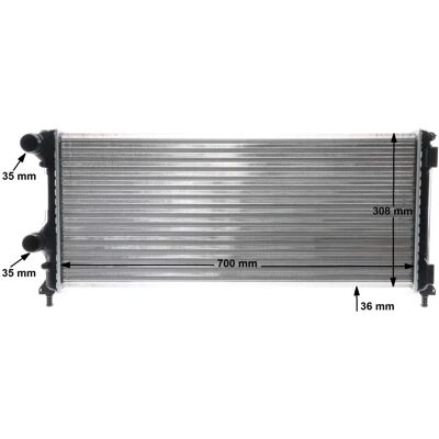 Mahle CR 1448 000S Radiator - Fiat Doblo I Break Mahle CR 1448 000S Radiator - Fiat Doblo I Break