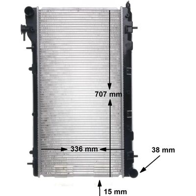 MAHLE ORIGINAL CR 1566 000S - Køler til Subaru Forester I, Impreza I MAHLE ORIGINAL CR 1566 000S - Køler til Subaru Forester I, Impreza I