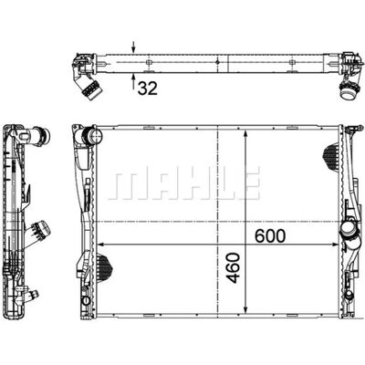 BMW CR 1711 000P Aluminium Køler - Til BMW 3 Serie BMW CR 1711 000P Aluminium Køler - Til BMW 3 Serie
