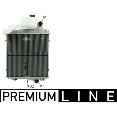 MAHLE CR 1730 000P Jäähdytin - Moottorin jäähdytys MAHLE CR 1730 000P Jäähdytin - Moottorin jäähdytys