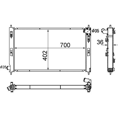MAHLE BEHR Ψυγείο - 4057635101042 MAHLE BEHR Ψυγείο - 4057635101042
