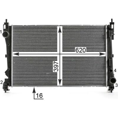 MAHLE ORIGINAL CR 2003 000P - Radiator MAHLE ORIGINAL CR 2003 000P - Radiator