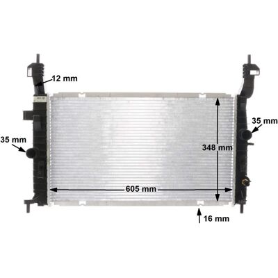 MAHLE Original CR 2120 000S Radiator - Motorkjøling MAHLE Original CR 2120 000S Radiator - Motorkjøling