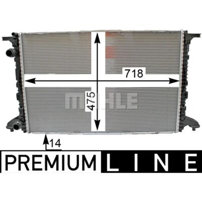 BEHR MAHLE CR 2176 000P - Radiator for engine cooling BEHR MAHLE CR 2176 000P - Radiator for engine cooling
