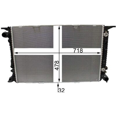 MAHLE CR 2178 000P Radiator - Porsche Macan MAHLE CR 2178 000P Radiator - Porsche Macan