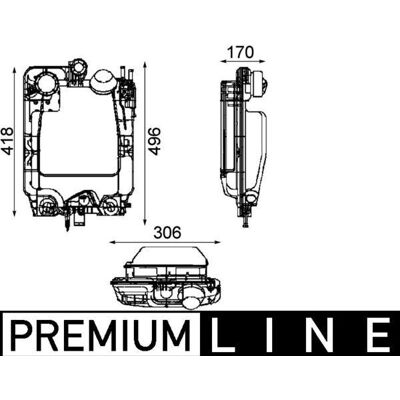 MAHLE BEHR - MAHLE BEHR 8L - Bianco - 8L - Coolant reservoir MAHLE BEHR - MAHLE BEHR 8L - Bianco - 8L - Coolant reservoir