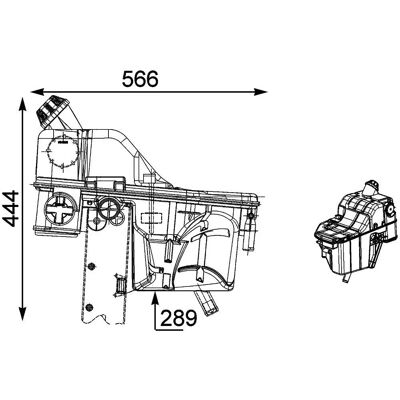 MAHLE CRT 54 000P - Kølervæskefyldningsbeholder OEM til Mercedes-Benz & Setra MAHLE CRT 54 000P - Kølervæskefyldningsbeholder OEM til Mercedes-Benz & Setra