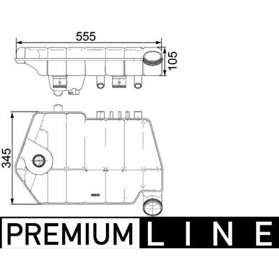 MAHLE ORIGINAL CRT 66 000P - Δεξαμενή διαστολής για DAF XF 105 MAHLE ORIGINAL CRT 66 000P - Δεξαμενή διαστολής για DAF XF 105