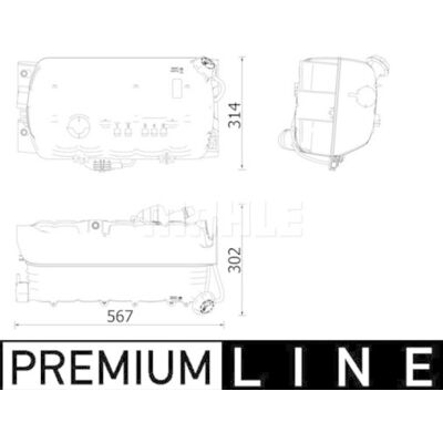 MAHLE CRT 97 000P Ausgleichsbehälter - Kühlsystemteil MAHLE CRT 97 000P Ausgleichsbehälter - Kühlsystemteil