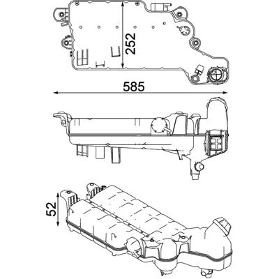 MAHLE Original CRT 99 000P Udvidelsestank med låg - Expansion Tank MAHLE Original CRT 99 000P Udvidelsestank med låg - Expansion Tank