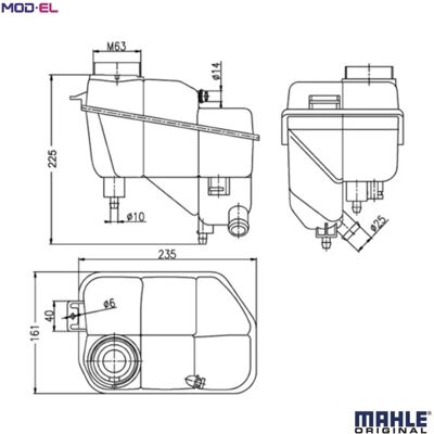 MAHLE Original CRT 202 000S Δοχείο Επέκτασης με Αισθητήρα - Δοχείο επέκτασης MAHLE Original CRT 202 000S Δοχείο Επέκτασης με Αισθητήρα - Δοχείο επέκτασης