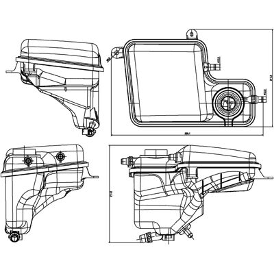 Mahle Modell CRT 203 000S Utvidelsestank med sensor - Utvidelsestank Mahle Modell CRT 203 000S Utvidelsestank med sensor - Utvidelsestank