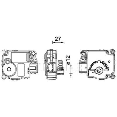 Mahle B-Max EcoSport Fiesta - HVAC Szabályozó szelep Mahle B-Max EcoSport Fiesta - HVAC Szabályozó szelep