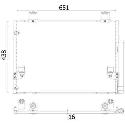 MAHLE HILUX 3 Pick-up AC 929 000S Kondensator - Klimaanlæg MAHLE HILUX 3 Pick-up AC 929 000S Kondensator - Klimaanlæg