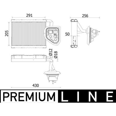MAHLE BEHR AE 160 000P - Evaporatore MAHLE BEHR AE 160 000P - Evaporatore