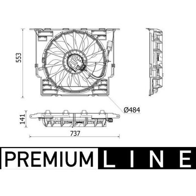 MAHLE CFF 543 000P - Motor kjølefan MAHLE CFF 543 000P - Motor kjølefan