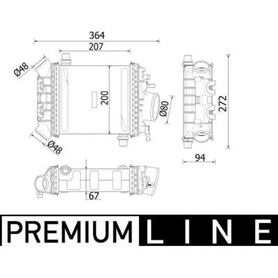 MAHLE CI 547 000P Intercooler - Passend für Mercedes-Benz, Sensor, Aluminium-Kühlrippen MAHLE CI 547 000P Intercooler - Passend für Mercedes-Benz, Sensor, Aluminium-Kühlrippen
