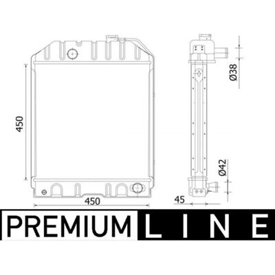 MAHLE BEHR Radiator - 4057635129442 MAHLE BEHR Radiator - 4057635129442