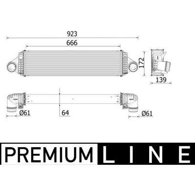 MAHLE ORIGINAL CI 550 000P - Intercooler til Volvo V40 MAHLE ORIGINAL CI 550 000P - Intercooler til Volvo V40